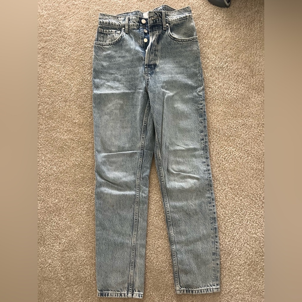 Anine Bing Acid Wash Straight Jean